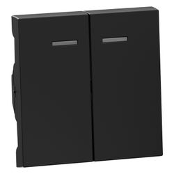 Legrand Serienwippe SEANO, mit Lichtauslass, Thermoplast, Schwarz, 55,6x56x8,2mm, 76530... LEGRAND-765309 3414972543125 (Abb. 1)