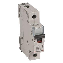 Legrand Leitungsschutzschalter TX3 C 25A, 1-polig, 6kA, 1TE, Grau, 403436... LEGRAND-403436 3414970388346 (Abb. 1)