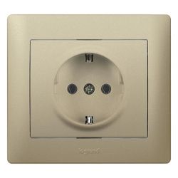 Legrand Schutzkontaktsteckdose Galea, 16A 250V, Unterputz, Kunststoff, Titan, 771462... LEGRAND-771462 3245067714621 (Abb. 1)