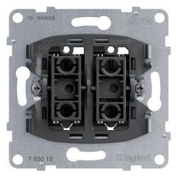 Legrand Doppeltaster SEANO, 10A, 250V, Steckklemme, Unterputz, 72,9x72,9x38,3mm, Kunsts... LEGRAND-765018 3414972544474 (Abb. 1)
