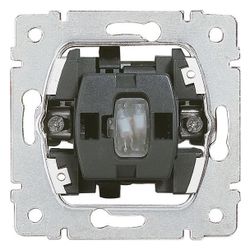 Legrand Einsatz Wechselschalter beleuchtet, 250V 10A, 71x71x32,5mm, Kunststoff, 775602... LEGRAND-775602 3245067756027 (Abb. 1)