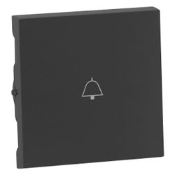 Legrand Wippe SEANO mit Klingelsymbol, IP20, 55,6x56x8,2mm, Thermoplast, Anthrazit, 765... LEGRAND-765412 3414972542647 (Abb. 1)