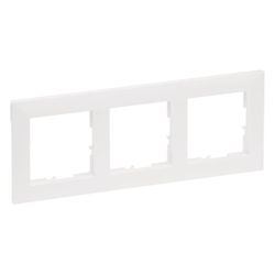 Legrand 3-fach Rahmen SEANO, 87x229x9,8mm, Kunststoff, Ultraweiß, 765173... LEGRAND-765173 3414972549721 (Abb. 1)