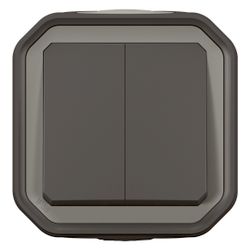 Legrand Doppelwechselschalter Plexo New 069775L, 10A, 250V, IP55, IK08, Thermoplast, A... LEGRAND-069775L 3414972110266 (Abb. 1)