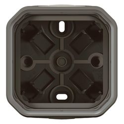 Legrand Aufputzgehäuse Plexo New 069601L, 1-fach, IP44, 85x82x57mm, Thermoplast, Anthr... LEGRAND-069601L 3414971879843 (Abb. 1)