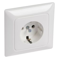 Legrand Creo Schutzkontaktsteckdose 1-fach, 16A, 250V, Unterputz, Kunststoff, Ultraweiß... LEGRAND-776170 3245067761700 (Abb. 1)