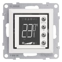 Legrand Thermostat Seano MyHome, Unterputz, 72,9x72,9x42mm, Ultraweiß, 765608... LEGRAND-765608 3414972618229 (Abb. 1)