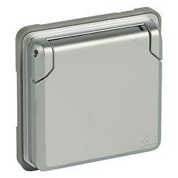 Legrand Schutzkontakt-Steckdose Soliroc, 16A 250V, IP55, IK10, mit Klappdeckel, erhöhte... LEGRAND-077834 3245060778347 (Abb. 1)