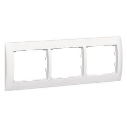 Legrand Rahmen 3-fach waagerecht Galea, 83x233x12mm, Thermoplast, Ultraweiß... LEGRAND-771003 3245067710036 (Abb. 1)