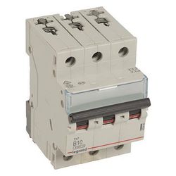 Legrand Leitungsschutzschalter TX3 B 10A, 3-polig, 6kA, 400V, 3TE, Grau, 403400... LEGRAND-403400 3414970387509 (Abb. 1)