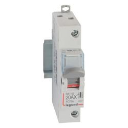 Legrand Lasttrennschalter DX3, 1-polig, 20A, 250V, 1TE, IP20, Grau, RAL 7035, 406401... LEGRAND-406401 3245064064019 (Abb. 1)