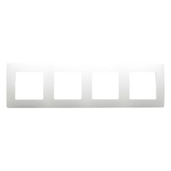 Legrand Niloe Rahmen 4-fach, 86x299x10mm, Thermoplast, Ultraweiß, 665004... LEGRAND-665004 3245066650043 (Abb. 1)