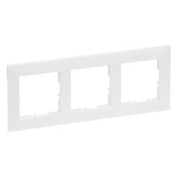 Legrand 3-fach Rahmen SEANO, 87x229x9,8mm, Kunststoff, Ultraweiß, 765173... LEGRAND-765173 3414972549721 (Abb. 1)