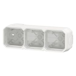 Legrand Aufputzgehäuse Plexo New 3fach, IP44, Thermoplast, Ultraweiß, 069688L... LEGRAND-069688L 3414971881488 (Abb. 1)