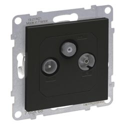 Legrand Durchgangsdose SEANO 765368, 14 dB, Unterputz, Kunststoff, Schwarz lackiert... LEGRAND-765368 3414972552233 (Abb. 1)