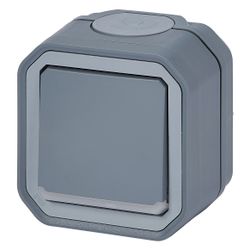 Legrand 2-poliger Kontrollschalter Plexo New, 10 AX, IP 55, IK 08, Grau, 069726L... LEGRAND-069726L 3414971882010 (Abb. 1)