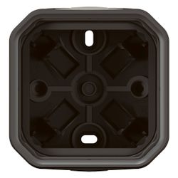 Legrand Aufputzgehäuse Plexo New 069601L, 1-fach, IP44, 85x82x57mm, Thermoplast, Anthr... LEGRAND-069601L 3414971879843 (Abb. 1)