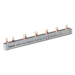 Legrand Stiftkammschiene Kombi, 2-polig, 12 TE, 16 mm2, 1P+N, 63 A, 227 mm, Grau... LEGRAND-404985 3414971429246 (Abb. 1)
