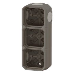 Legrand Aufputzgehäuse Plexo New 3-fach, 82x226x57mm, Thermoplast, Anthrazit, 069603L... LEGRAND-069603L 3414971879904 (Abb. 1)