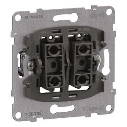 Legrand Doppelwechselschalter SEANO, 10AX, Steckklemmen, Unterputz, 72,9x72,9x40mm... LEGRAND-765008 3414972544665 (Abb. 1)