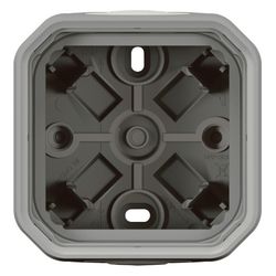 Legrand Aufputzgehäuse Plexo New 069651L, 1-fach, IP44, Thermoplast, Grau, 069651L... LEGRAND-069651L 3414971880863 (Abb. 1)