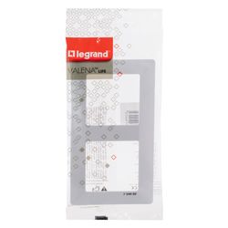 Legrand Abdeckrahmen Valena Life 2-fach, 157x86x10mm, Thermoplast, Ultraweiß, 754002... LEGRAND-754002 3414970454232 (Abb. 1)
