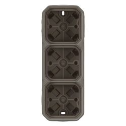 Legrand Aufputzgehäuse Plexo New 3-fach, 82x226x57mm, Thermoplast, Anthrazit, 069603L... LEGRAND-069603L 3414971879904 (Abb. 1)