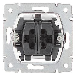 Legrand Serienschalter-Einsatz 775805, 2-fach, 10AX 250V, Unterputz, 71x71x32,5mm... LEGRAND-775805 3245067758052 (Abb. 1)