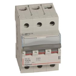 Legrand Lasttrennschalter DX3, 3-polig, 100A, 400V, AC-22A, 53,1x88,9x76,4mm, Grau, 406... LEGRAND-406469 3245064064699 (Abb. 1)