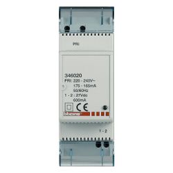 Legrand BTicino Zusatznetzgerät 27V DC 600mA, 230V AC, 2 Teilungseinheiten, 89,7x33,9x6... LEGRAND-346020 8012199955933 (Abb. 1)