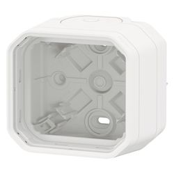Legrand Aufputzgehäuse Plexo New 1fach, IP44, 82x85x57mm, Thermoplast, Ultraweiß, 0696... LEGRAND-069689L 3414971881518 (Abb. 1)