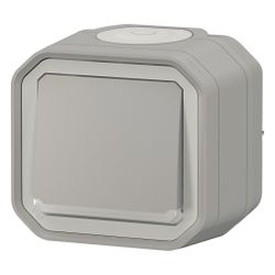 Legrand Kontrollschalter Plexo New, 10AX, IP55, IK08, Kunststoff, Grau, 069712L... LEGRAND-069712L 3414971881808 (Abb. 1)