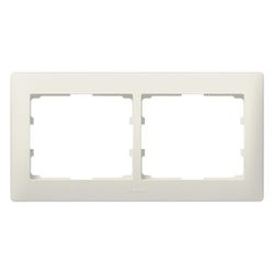 Legrand Rahmen 2-fach waagerecht Galea, 83x162x12mm, Kunststoff, Perlmutt, 771502... LEGRAND-771502 3245067715024 (Abb. 1)