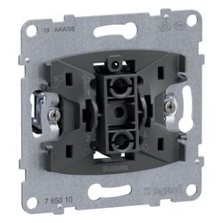Legrand Wechselschalter SEANO, 10 AX, 250V, Steckklemme, Unterputz, 72,9x72,9x40mm, 765... LEGRAND-765010 3414972553223 (Abb. 1)