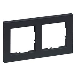 Legrand 2-fach Rahmen SEANO+, 86x157x10mm, Kunststoff, Anthrazit, 765482... LEGRAND-765482 3414972548434 (Abb. 1)