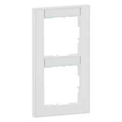 Legrand Abdeckrahmen SEANO+ 2-fach vertikal, 158x87x9,8mm, Kunststoff, Ultraweiß... LEGRAND-765992 3414972547574 (Abb. 1)
