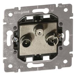Legrand TV-Radio-SAT-Stichdose, 3 Auslässe, Unterputz, 71x71x46mm, 775789... LEGRAND-775789 3245067757895 (Abb. 1)