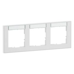 Legrand SEANO+ 3-fach Rahmen horizontal, 87x229x9,8mm, Thermoplast, Ultraweiß... LEGRAND-765893 3414972547604 (Abb. 1)