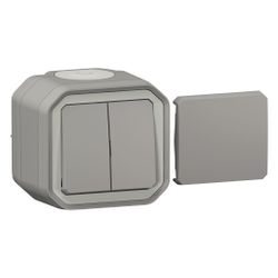 Legrand Multifunktionsschalter Plexo New, 10A, IP55, IK08, Kunststoff, Grau, 069719L... LEGRAND-069719L 3414971904224 (Abb. 1)