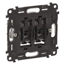 Legrand Doppelwechseltaster Valena In'Matic, 6A, 250V, Unterputz, Kunststoff, Weiß, 752... LEGRAND-752018 3414970458810 (Abb. 1)