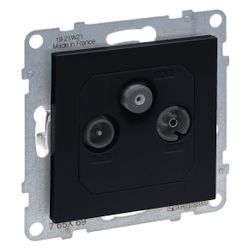 Legrand Enddose TV-R-SAT SEANO, 10 dB, Unterputz, Kunststoff, Anthrazit, 765469... LEGRAND-765469 3414972552325 (Abb. 1)