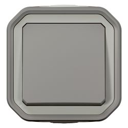 Legrand Wechselschalter Plexo New, 10A, 250V, IP55, IK08, Kunststoff, Grau, 069711L... LEGRAND-069711L 3414971881778 (Abb. 1)
