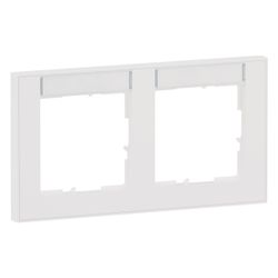 Legrand Abdeckrahmen SEANO+ 2-fach horizontal, 10x55mm Beschriftungsfeld, 87x158x9,8mm,... LEGRAND-765892 3414972547543 (Abb. 1)