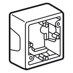 Legrand Aufputz-Gehäuse Creo 1-fach, 89x89x40mm, Kunststoff, Ultraweiß, 776181... LEGRAND-776181 3245067761816 (Abb. 1)