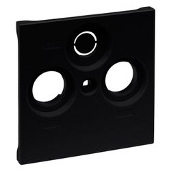 Legrand SEANO Abdeckung TV-R-SAT Zentralplatte, Kunststoff, Schwarz, 56,7x56,7x9,7mm, 7... LEGRAND-765356 3414972545044 (Abb. 1)