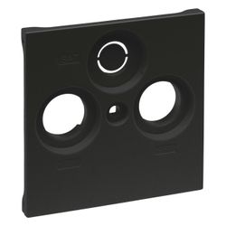 Legrand SEANO Abdeckung TV-R-SAT Zentralplatte, Kunststoff, Schwarz, 56,7x56,7x9,7mm, 7... LEGRAND-765356 3414972545044 (Abb. 1)