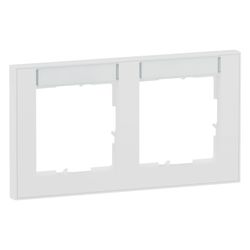 Legrand Abdeckrahmen SEANO+ 2-fach horizontal, 10x55mm Beschriftungsfeld, 87x158x9,8mm,... LEGRAND-765892 3414972547543 (Abb. 1)