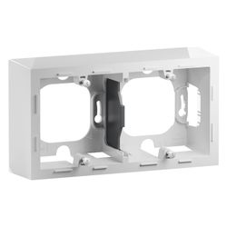 Legrand Aufputzgehäuse SEANO 2-fach, 88,5x159,5x43,3mm, Thermoplast, Ultraweiß, 765199... LEGRAND-765199 3414972542357 (Abb. 1)