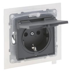 Legrand Schutzkontakt-Steckdose SEANO, mit Klappdeckel, mit erhöhtem Berührungsschutz, ... LEGRAND-765424 3414972550482 (Abb. 1)