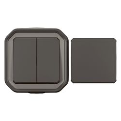 Legrand Multifunktionsschalter Plexo New 069789L, IP55, IK08, 250V, 10A, Anthrazit... LEGRAND-069789L 3414971904262 (Abb. 1)